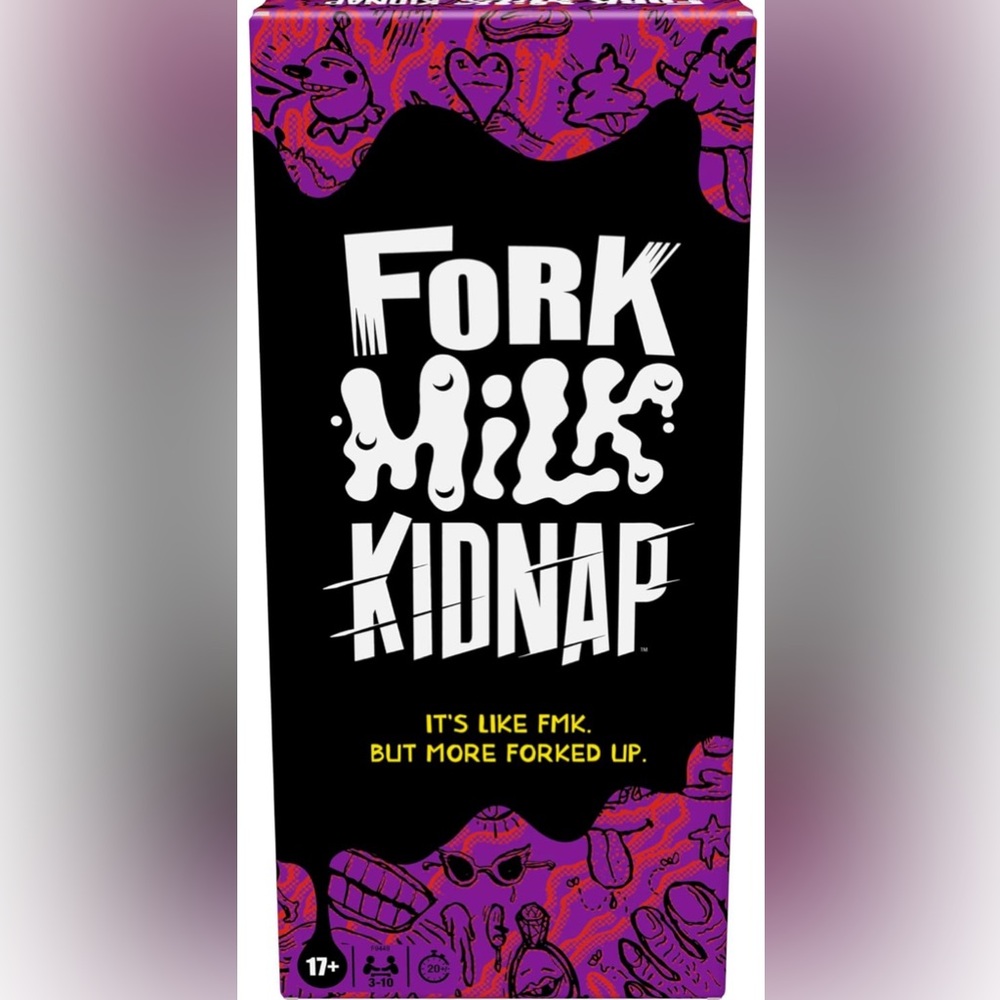 Hasbro ADULT party game Fork Milk Kidnap Game like cards against humanity NEW
